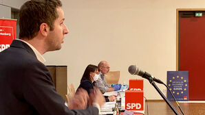 Leon Hahn bei seiner Kandidatenrede